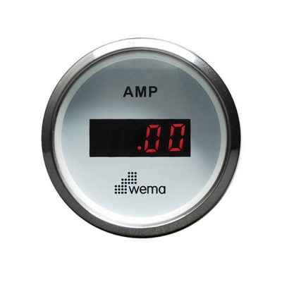 WEMA Amp.meter sæt +/- 150 Amp. HVID RF